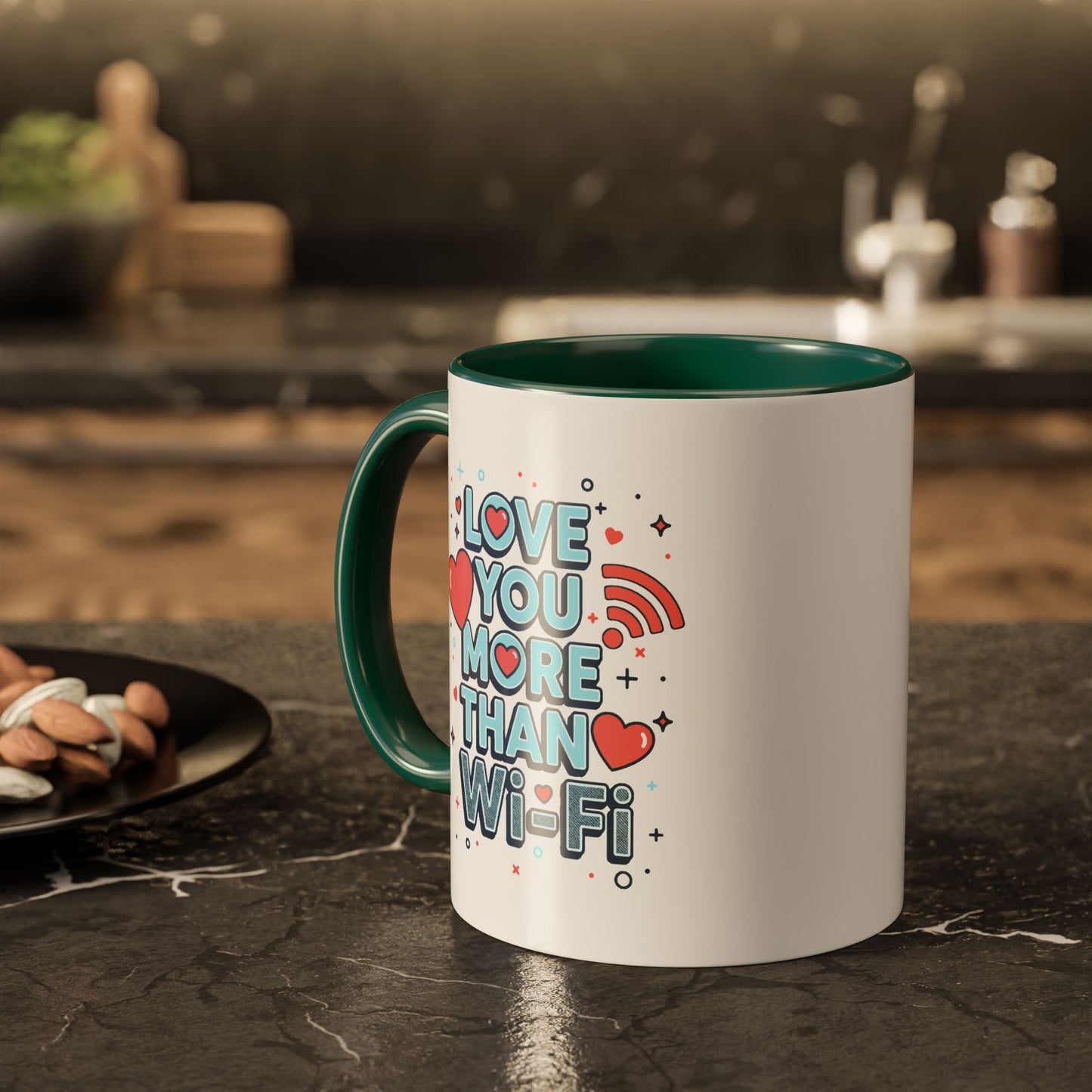 Love You More Than Wi‑Fi - Colorful Mug
