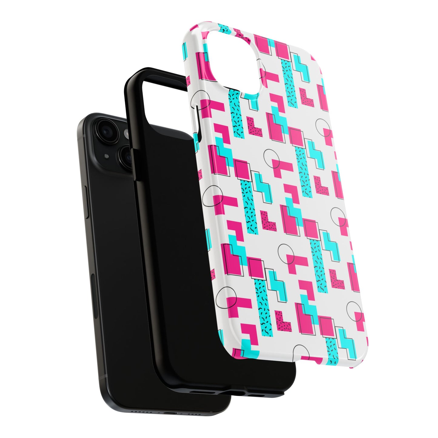Retro Geometric Vibes - Phone Case