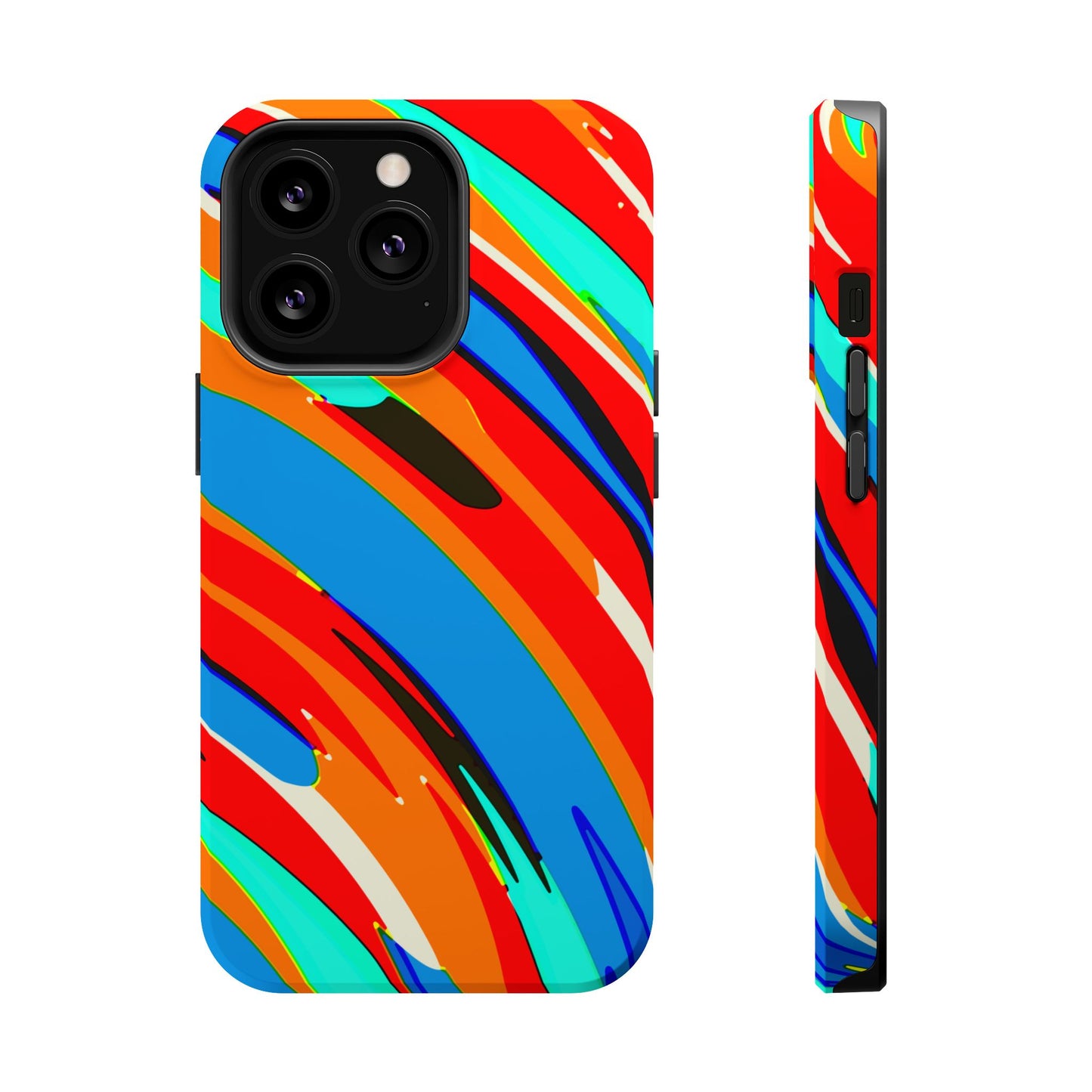 Abstract Rainbow Swirl Arc - Magnetic Phone Case