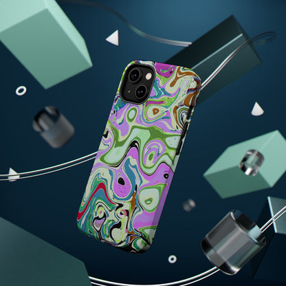Vibrant Multi‑Color Swirl - Magnetic Phone Case