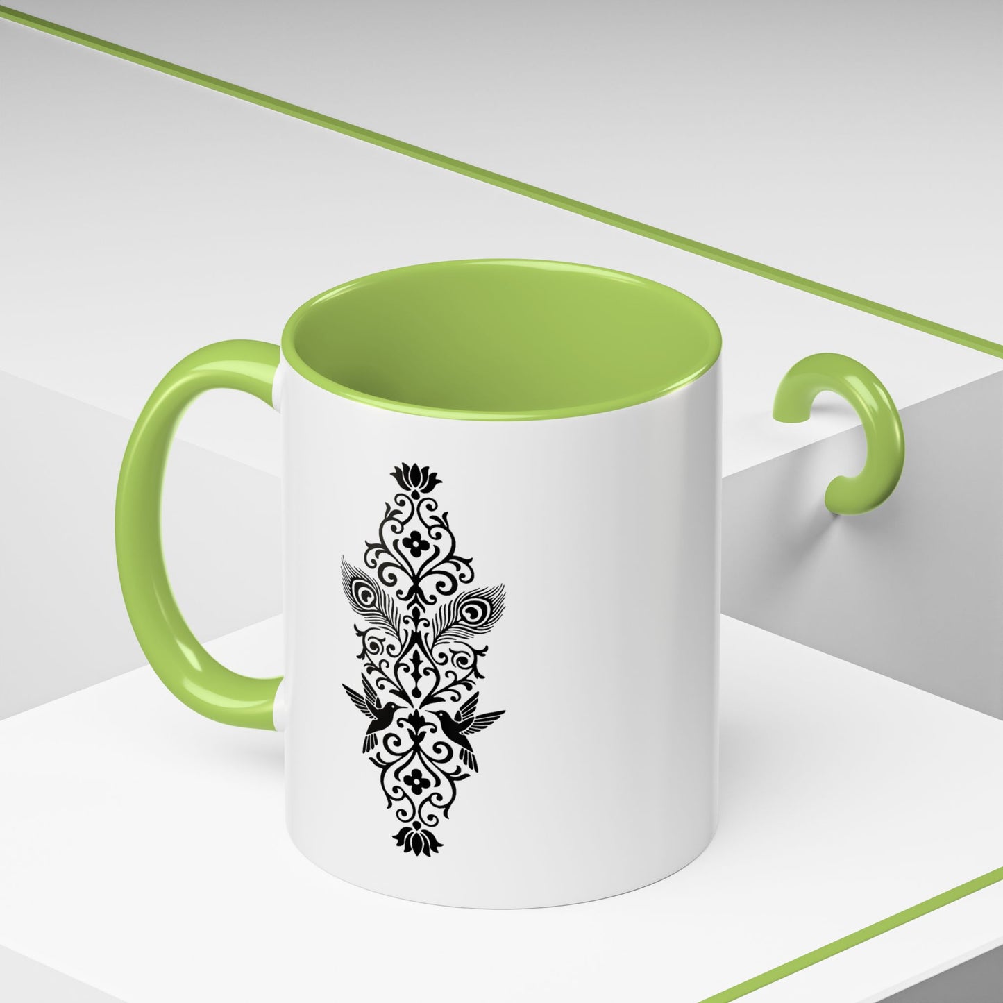 Hummingbird Soulmates - Color Accent Mug