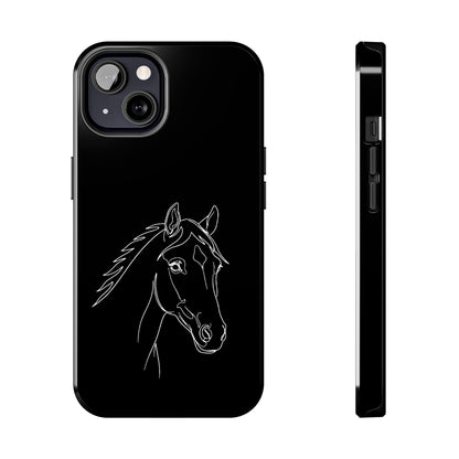 Horse Portrait Sketch - Phone Case