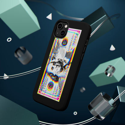 100 Dollars Bill - Neon Color Explosion - Magnetic Phone Case