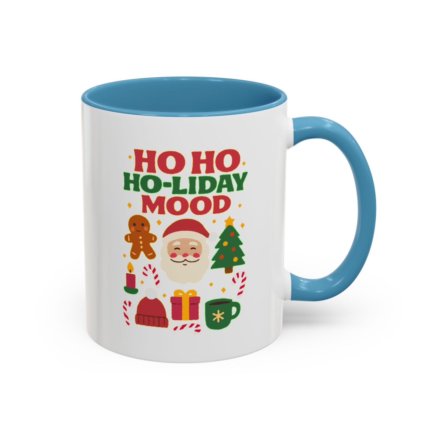 Ho Ho Ho-liday Mood - Color Accent Mug