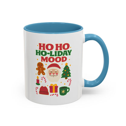 Ho Ho Ho-liday Mood - Color Accent Mug