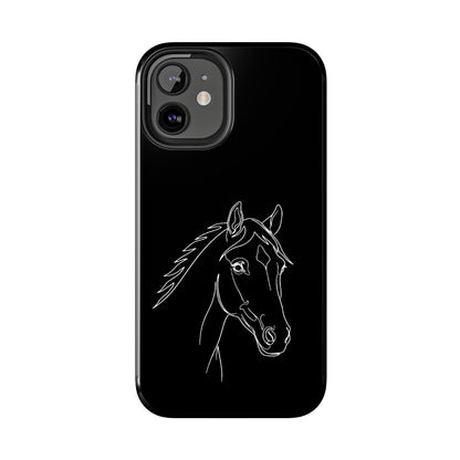 Horse Portrait Sketch - Phone Case