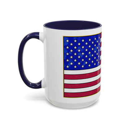 New Glory American Flag (Gold Edge Edition) - Color Accent Mug