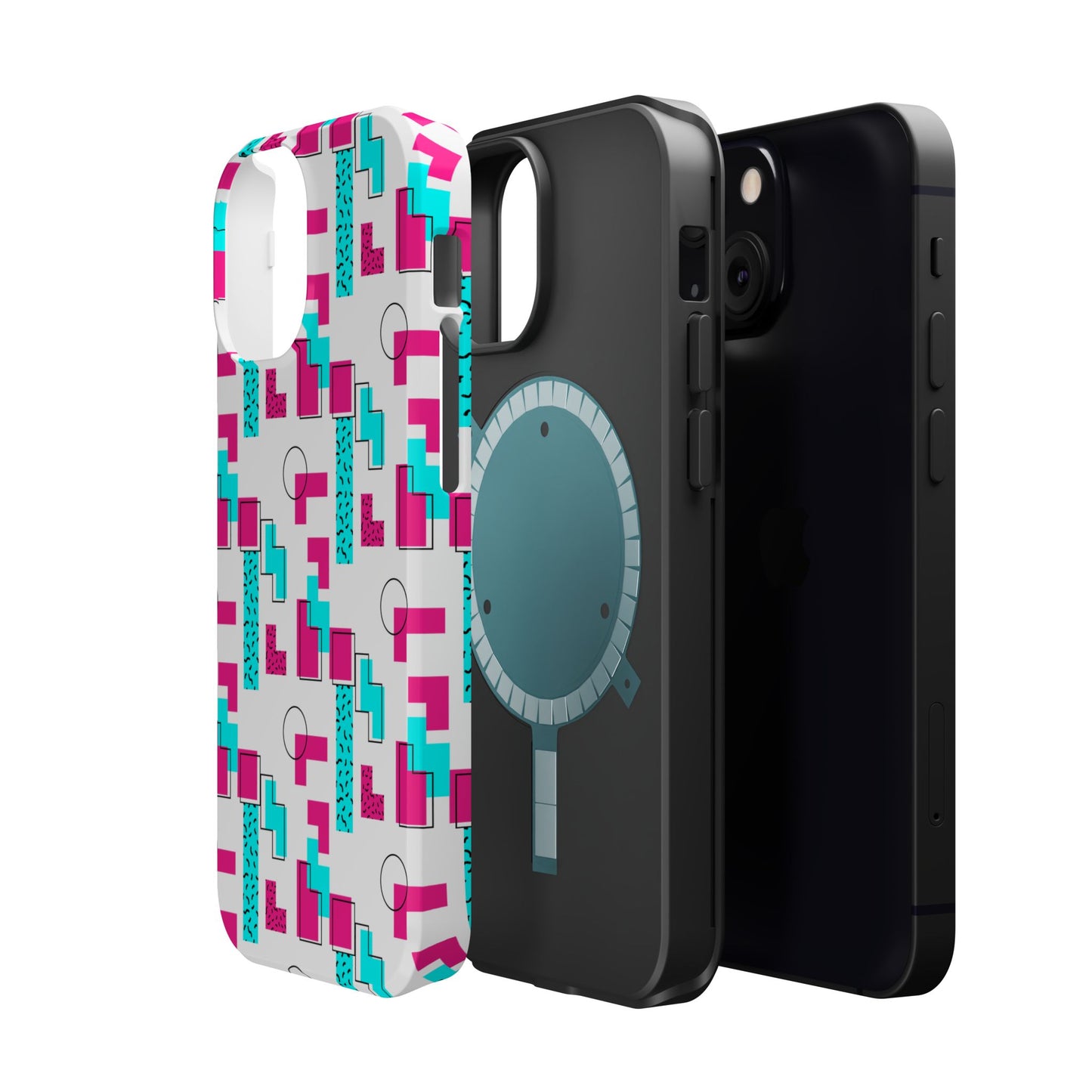Retro Geometric Vibes - Magnetic Phone Case