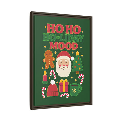 Ho Ho Ho-liday Mood - Framed Canvas