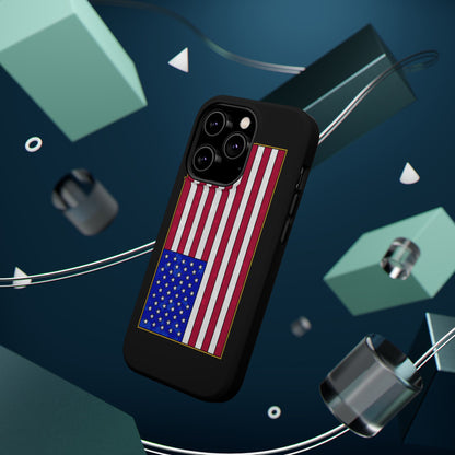 New Glory American Flag (Gold Edge Edition) - Magnetic Phone Case