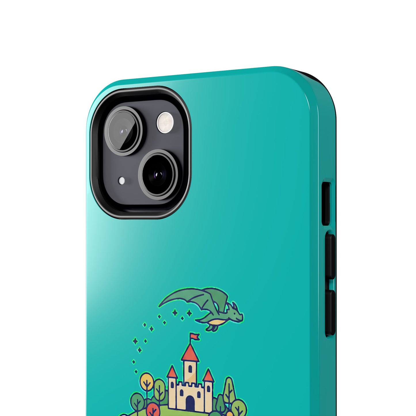 Floating Castle Dragon - Magical Fantasy Island - Phone Case