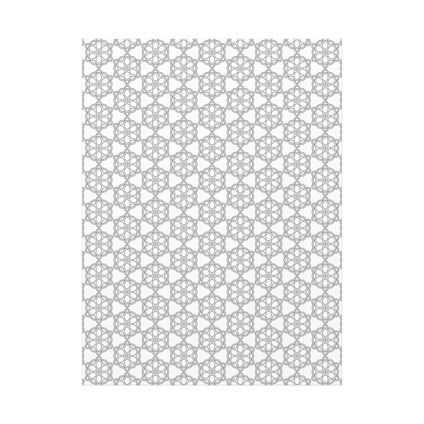 Elegant Geometric Wall Art Canvas, Modern Home Decor, Gray Pattern Stretched Canvas, Minimalist Artwork, Gift for New Home