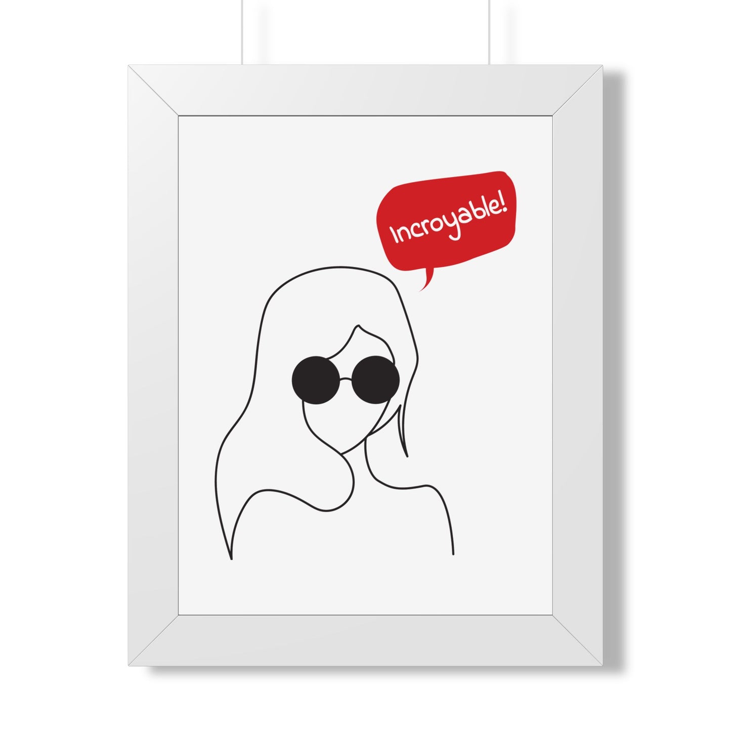 Incroyable Chic Girl - Framed Poster