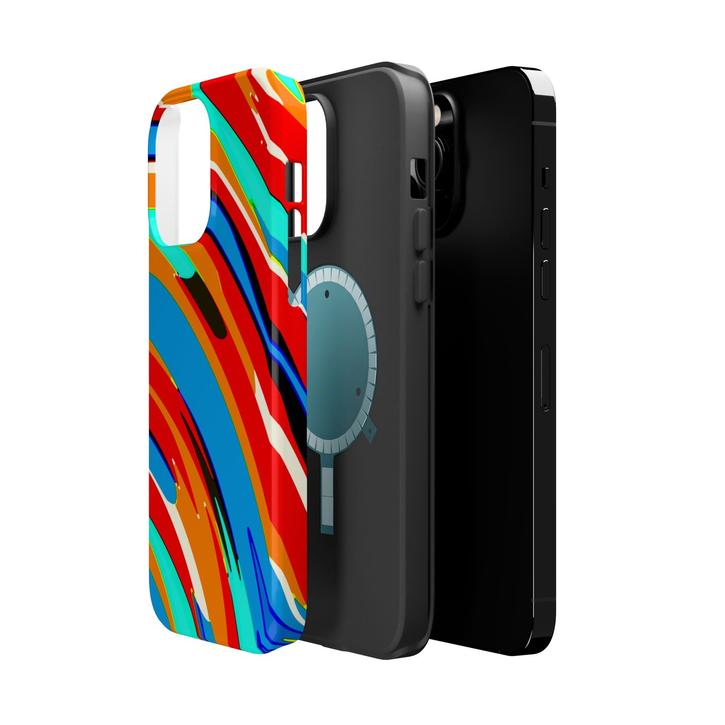 Abstract Rainbow Swirl Arc - Magnetic Phone Case