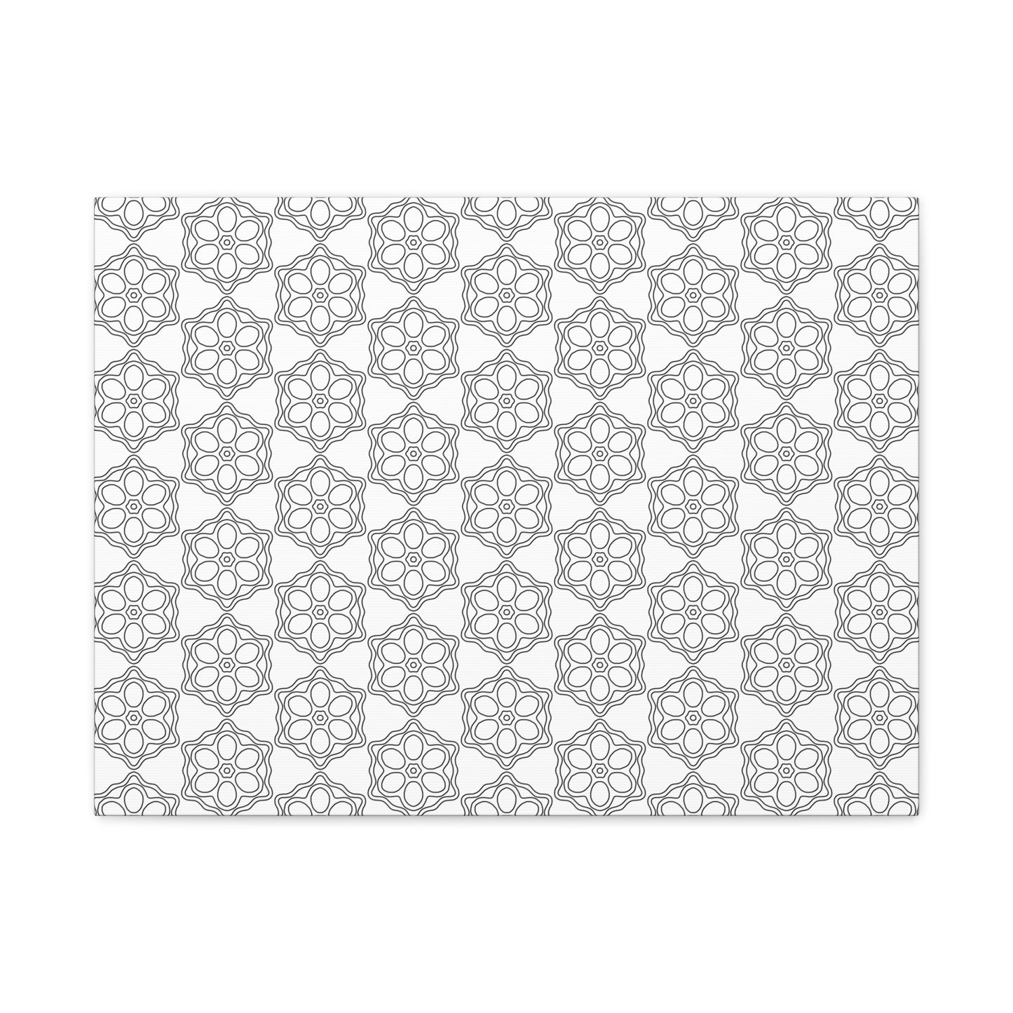 Elegant Geometric Wall Art Canvas, Modern Home Decor, Gray Pattern Stretched Canvas, Minimalist Artwork, Gift for New Home