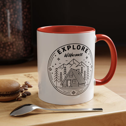 Explore Wilderness - Color Accent Mug