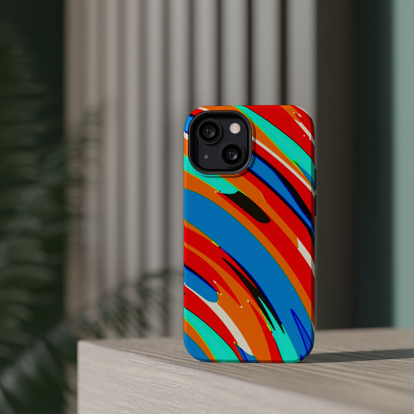 Abstract Rainbow Swirl Arc - Magnetic Phone Case