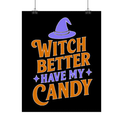Halloween Rolled Posters, Witch Decor, Spooky Season Art, Trick or Treat, Fall Decorations, Halloween Party Decor