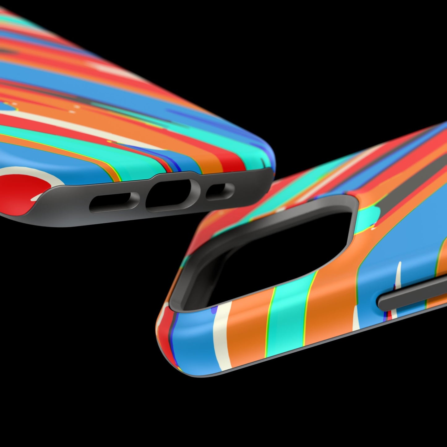 Abstract Rainbow Swirl Arc - Magnetic Phone Case