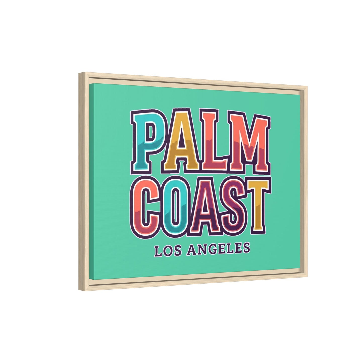 Palm Coast - Los Angeles - Framed Canvas