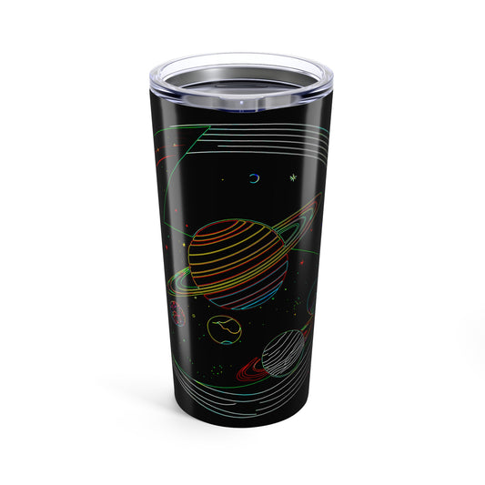 Galactic Travel Mug, Cosmic Coffee Cup, Space Planet, 20oz Travel Tumbler, Starry Insulated Mug, Astronomy Gift