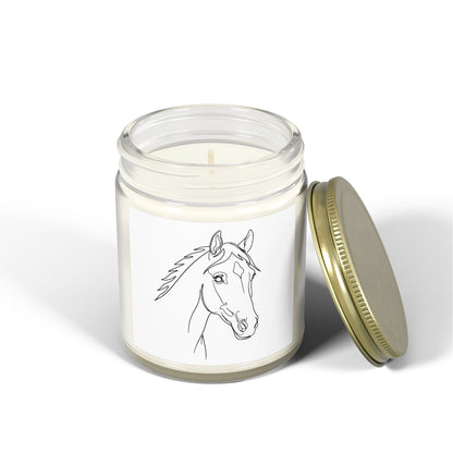 Horse Portrait Sketch - Scented Candle