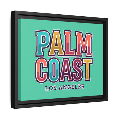 Palm Coast - Los Angeles - Framed Canvas