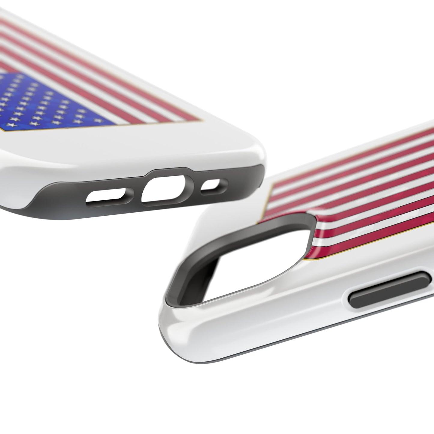 New Glory American Flag (Gold Edge Edition) - Magnetic Phone Case