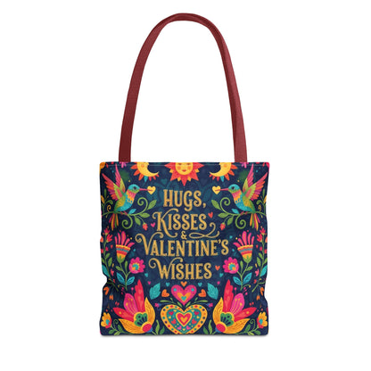 Hugs, Kisses & Valentine's Wishes - Tote Bag
