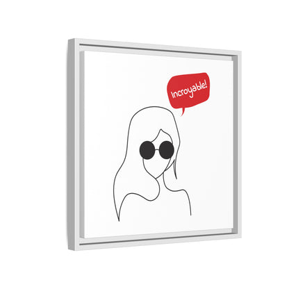 Incroyable Chic Girl - Framed Canvas