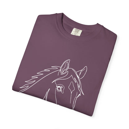Horse Portrait Sketch - T-Shirt