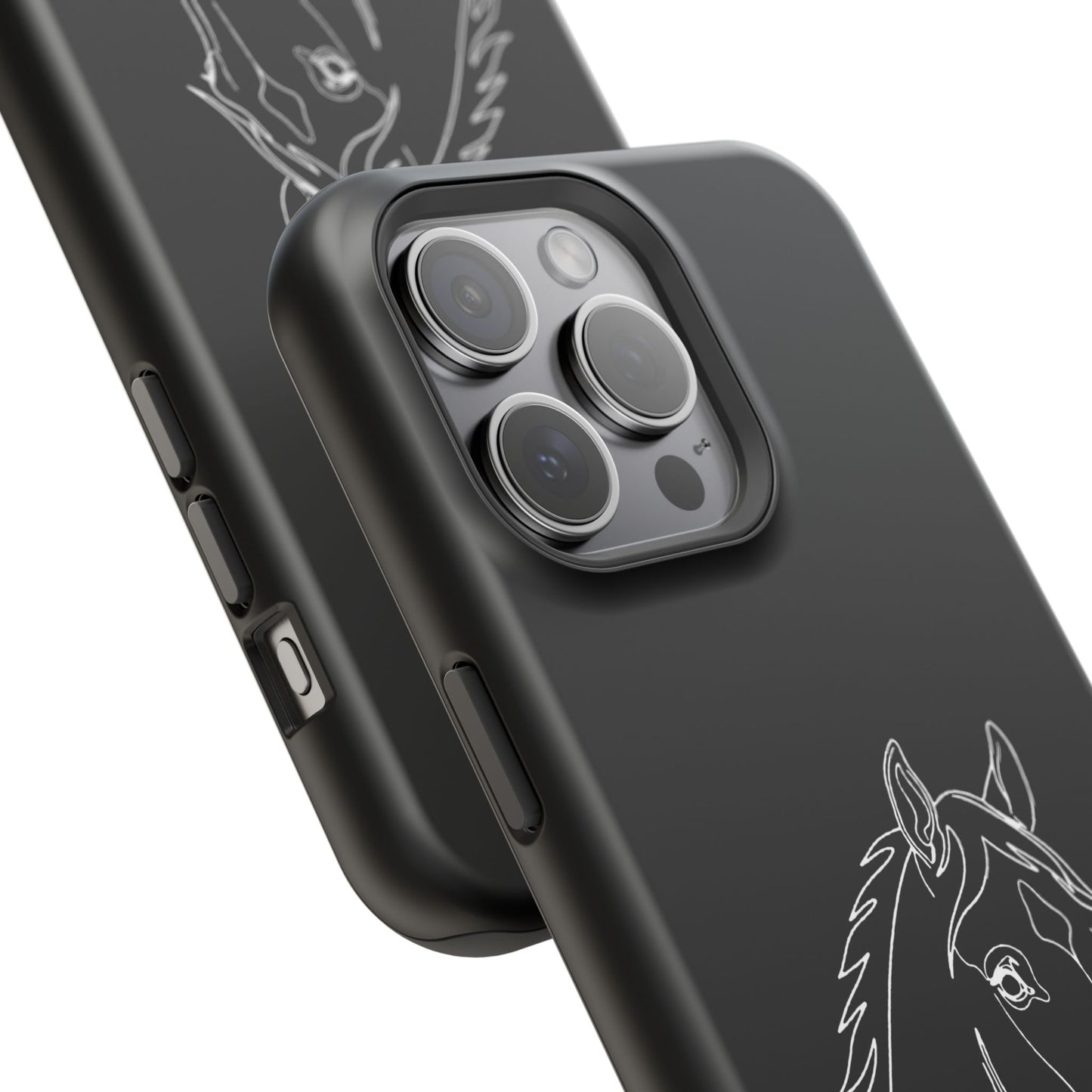 Horse Portrait Sketch - Magnetic Phone Case