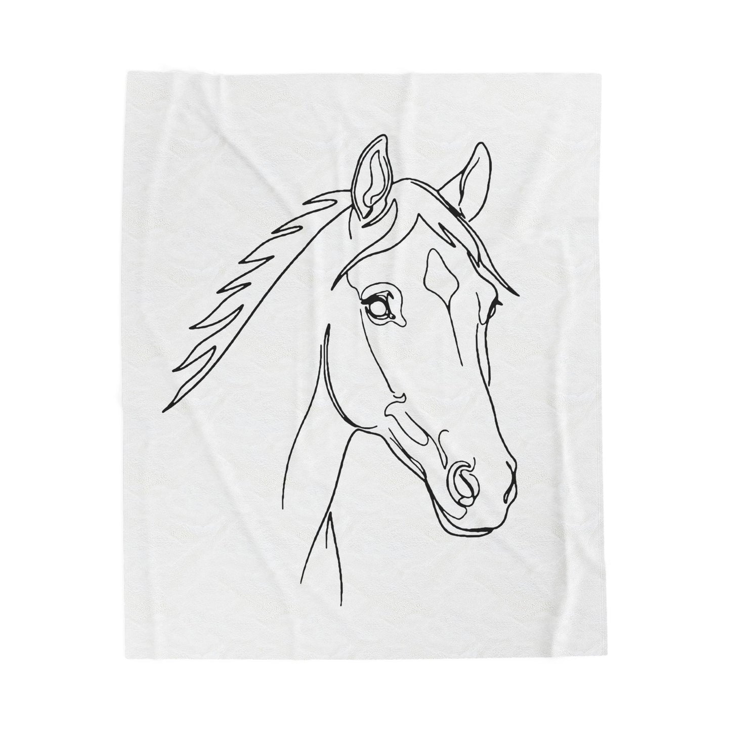 Horse Portrait Sketch - Blanket