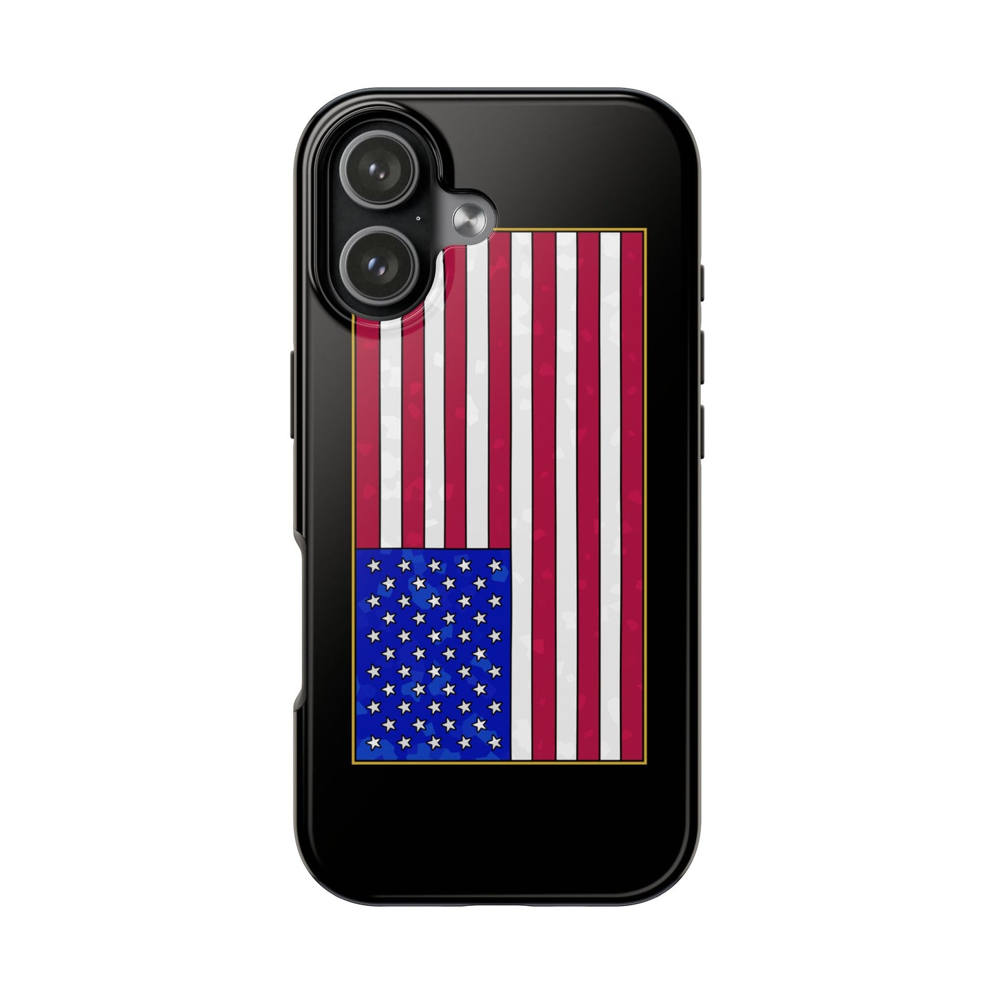 New Glory American Flag (Gold Edge Edition) - Phone Case