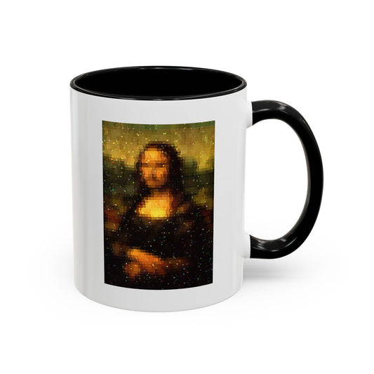 Pixel Muse — Silent Smile - Color Accent Mug