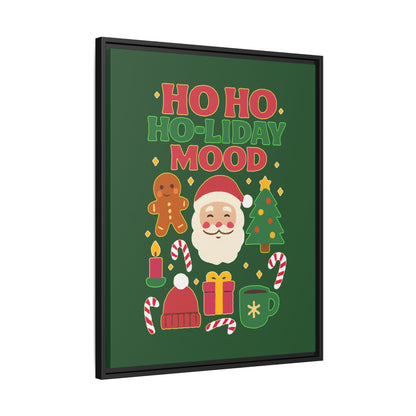 Ho Ho Ho-liday Mood - Framed Canvas