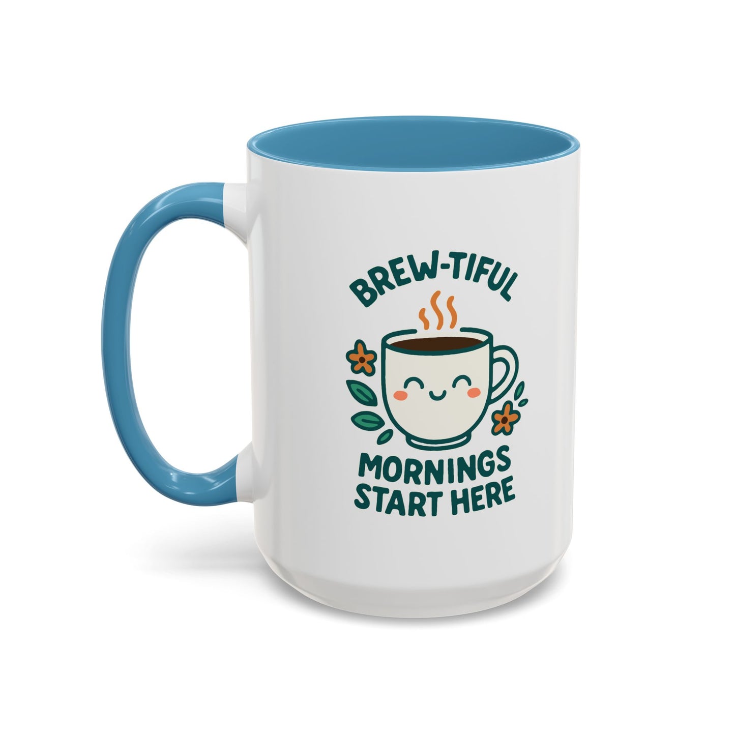 Brew-tiful Mornings Coffee Mug, Cute Coffee Cup for Morning Rituals, Perfect Gift for Coffee Lovers, Birthdays, Home Decor