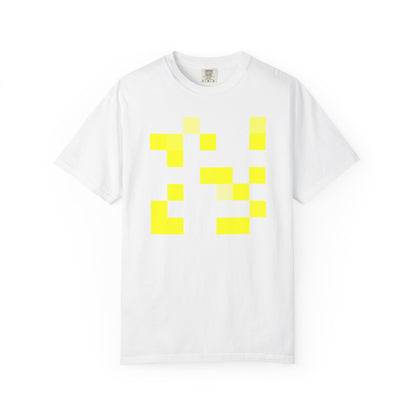 Yellow Pixel Grid - T-Shirt
