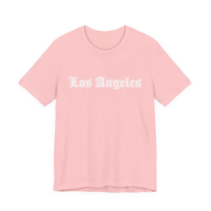 Los Angeles Unisex Jersey Tee, Casual Wear, Gift for Travelers, Summer Style, Comfortable Fit, Los Angeles Apparel