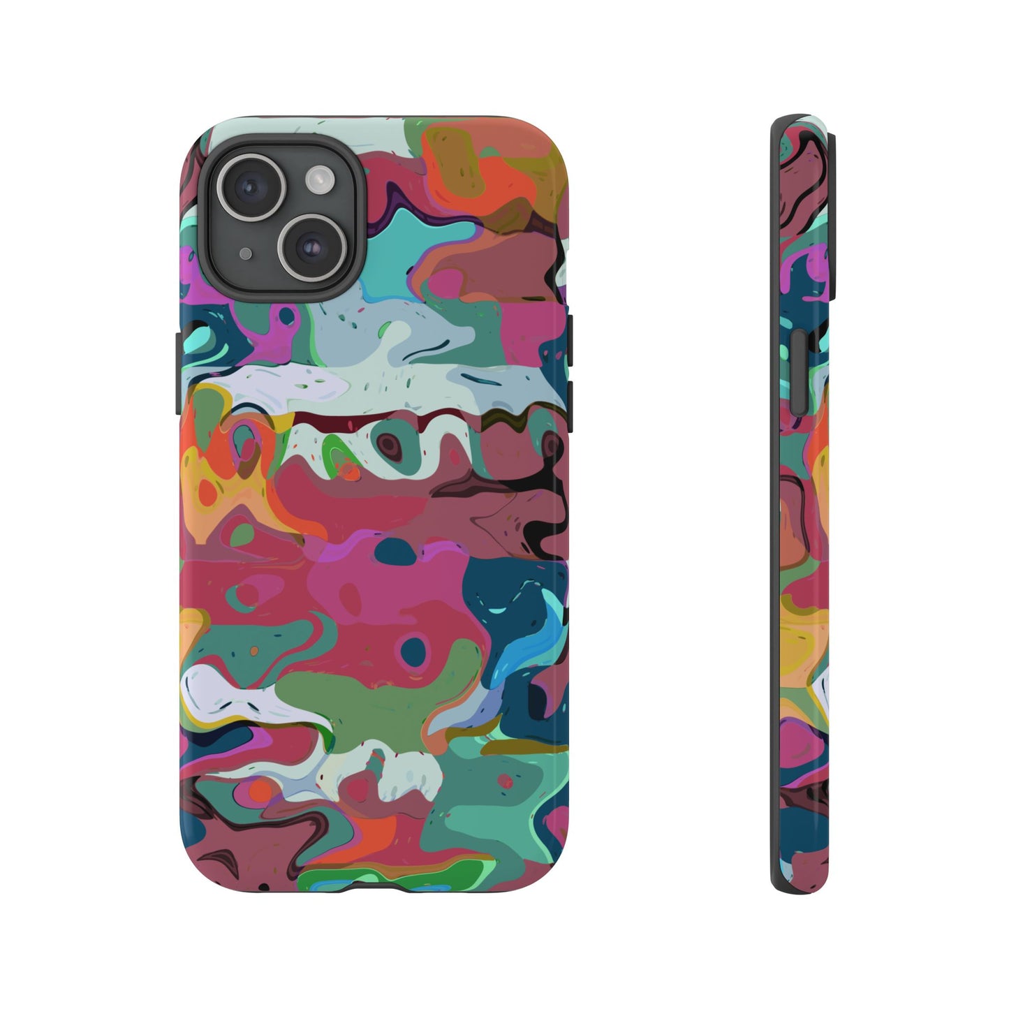 Colorful Abstract Marble - Phone Case
