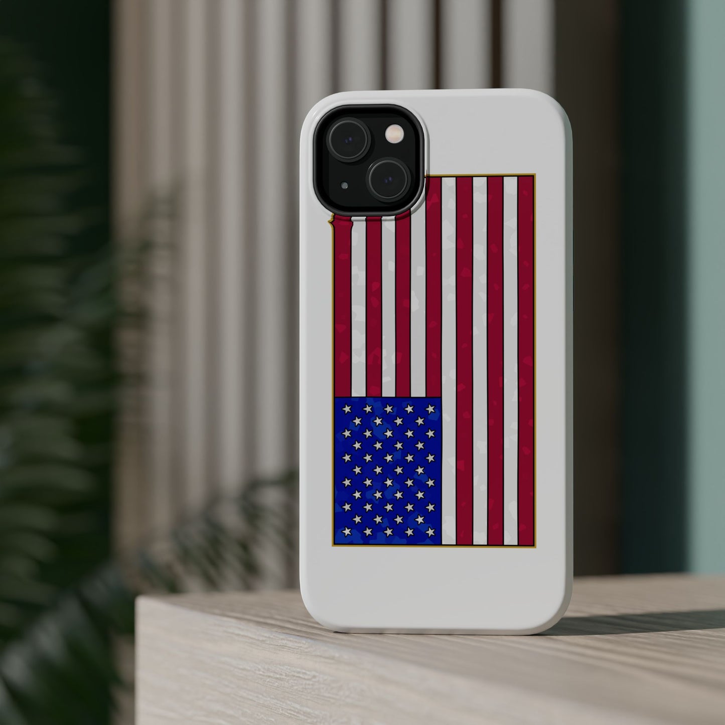 New Glory American Flag (Gold Edge Edition) - Magnetic Phone Case