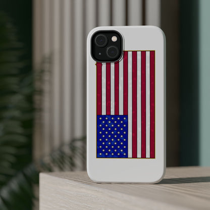 New Glory American Flag (Gold Edge Edition) - Magnetic Phone Case