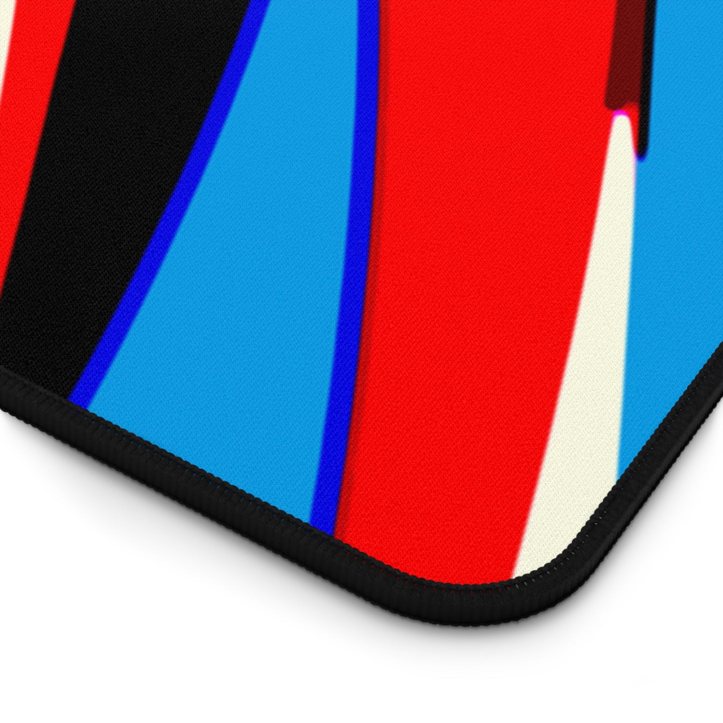 Abstract Rainbow Swirl Arc - Desk Mat