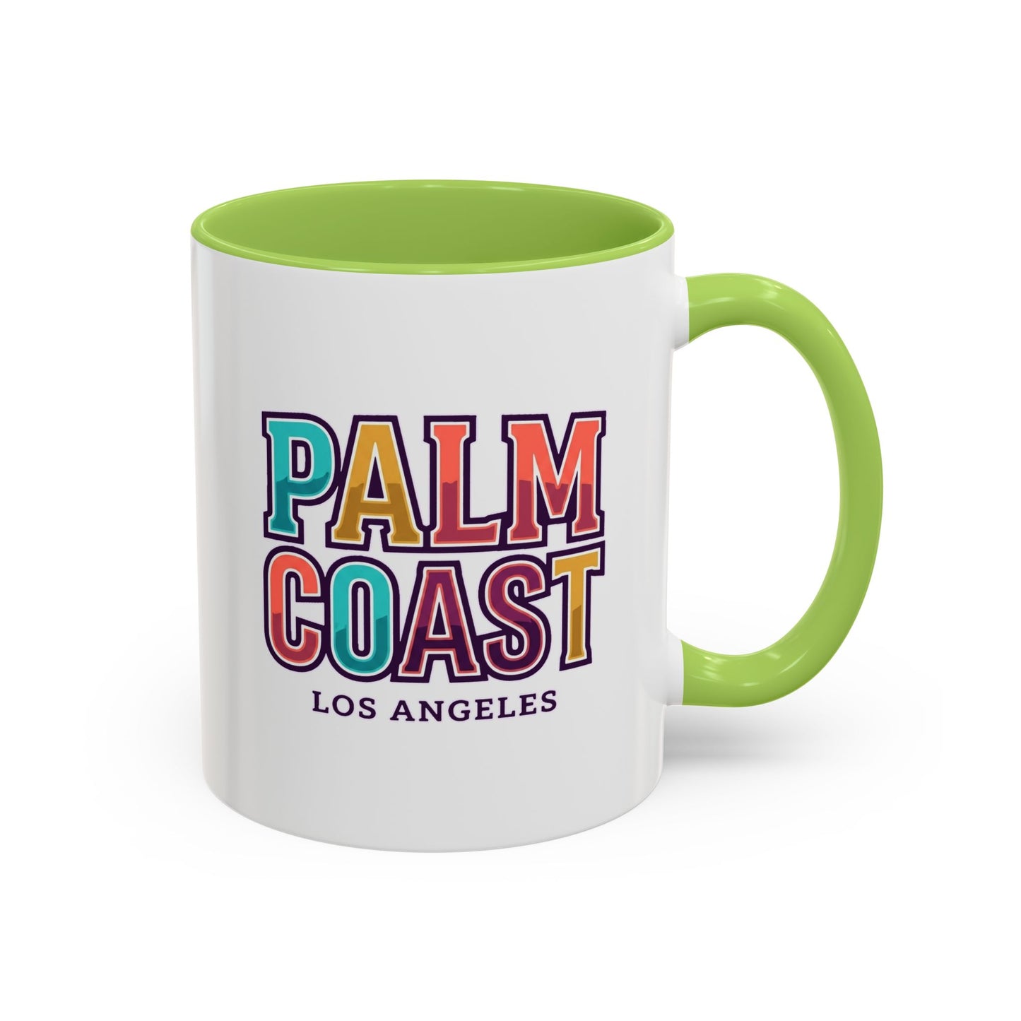 Palm Coast - Los Angeles - Color Accent Mug