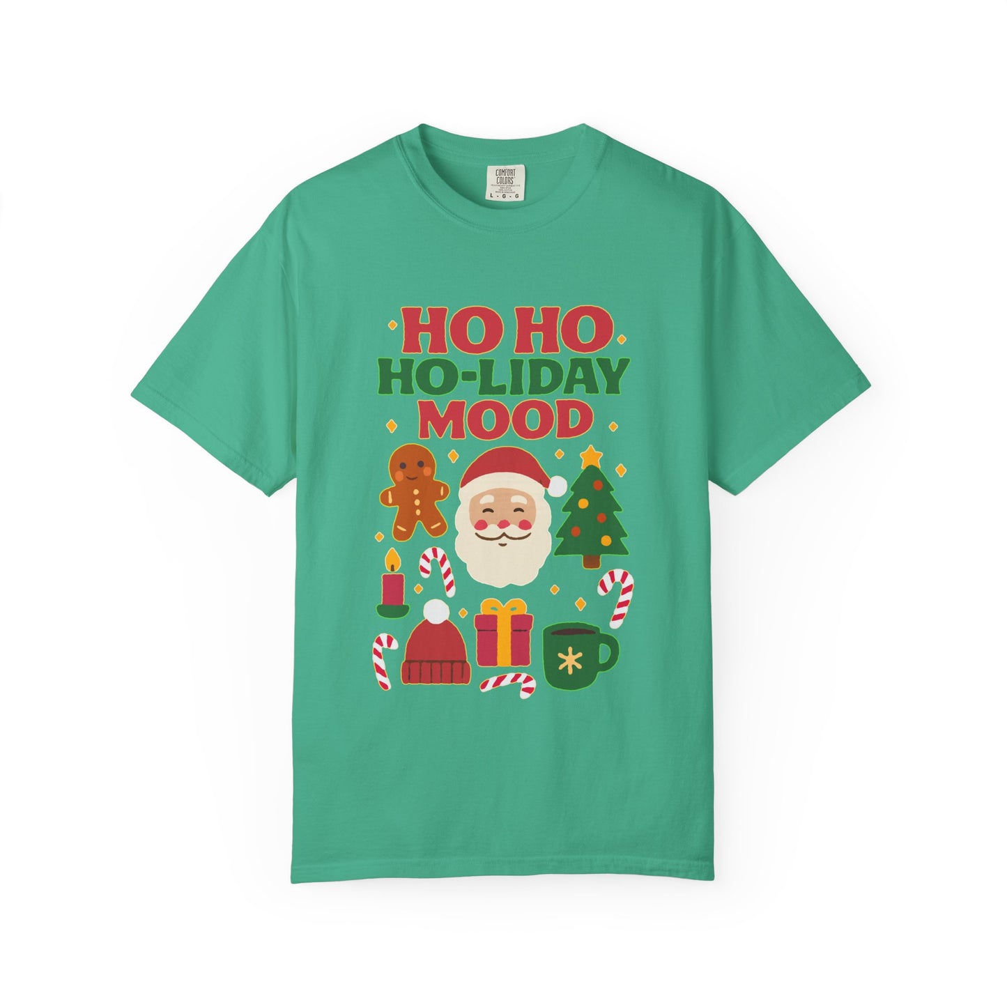 Festive Unisex T-Shirt, Ho Ho Ho-liday Mood, Christmas Shirt, Holiday Wear, Gift for Him/Her, Cozy Season Tee