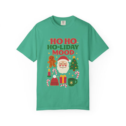 Festive Unisex T-Shirt, Ho Ho Ho-liday Mood, Christmas Shirt, Holiday Wear, Gift for Him/Her, Cozy Season Tee