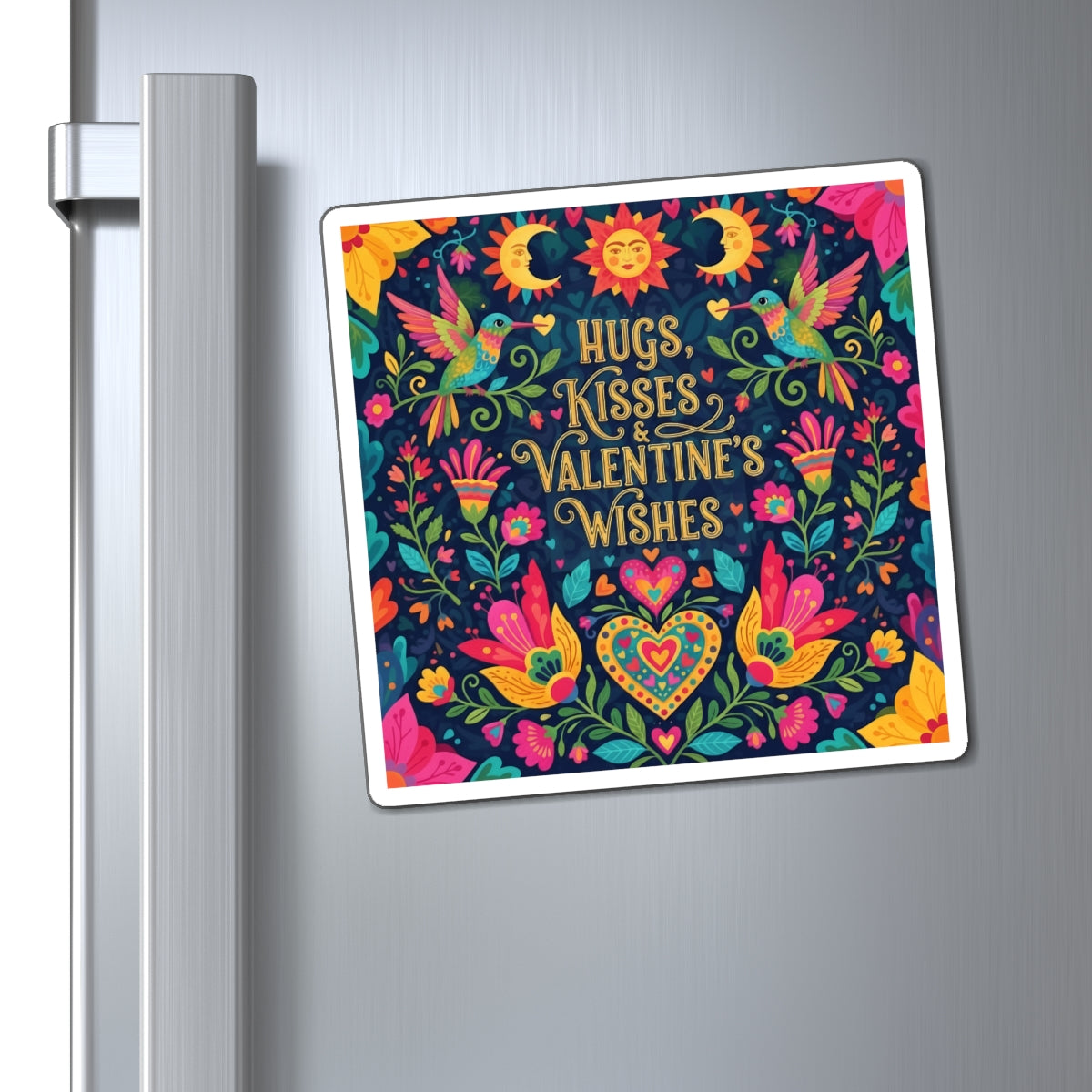 Hugs, Kisses & Valentine’s Wishes - Magnet