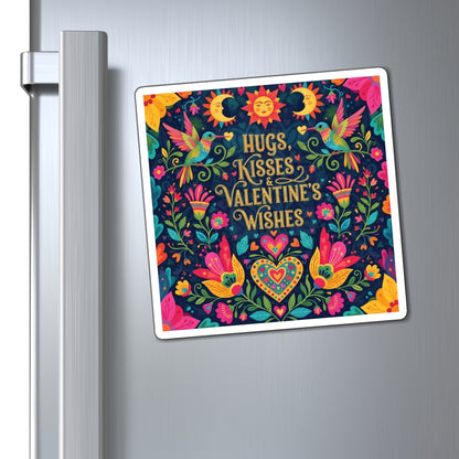 Hugs, Kisses & Valentine’s Wishes - Magnet