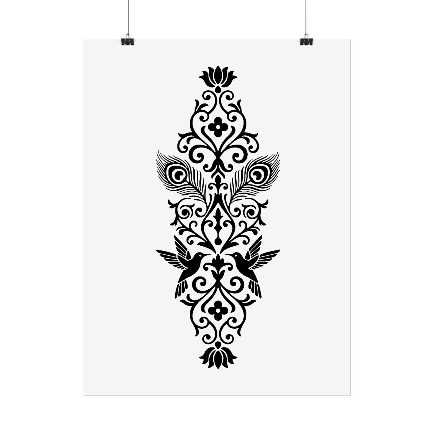 Hummingbird Soulmates - Rolled Poster