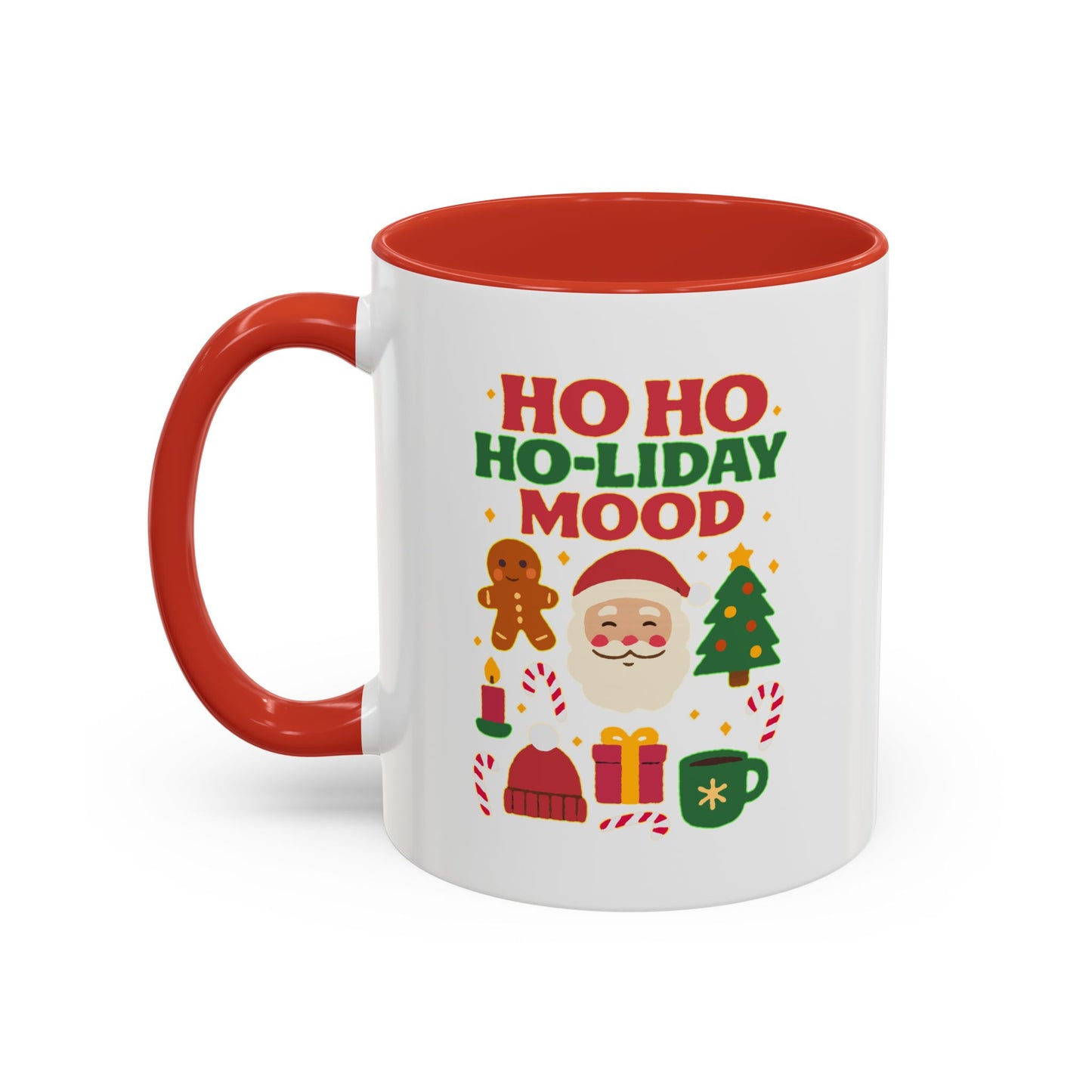 Ho Ho Ho-liday Mood - Color Accent Mug